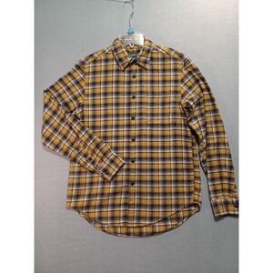 eddie bauer relaxed fit flannel medium mens shirt small